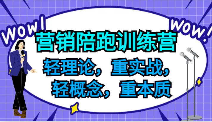 营销陪跑训练营，轻理论，重实战，轻概念，重本质，适合中小企业和初创企业的老板-蜜桃网创