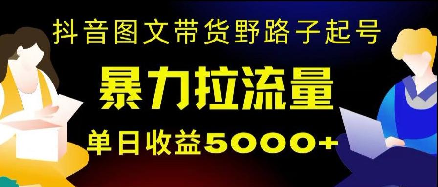 抖音图文带货暴力起号,单日收益5000+,野路子玩法,简单易上手,一部手机即可【揭秘】-蜜桃网创