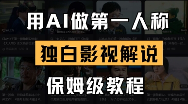 用AI做第一人称独白影视解说,手把手教学,保姆级教程-蜜桃网创