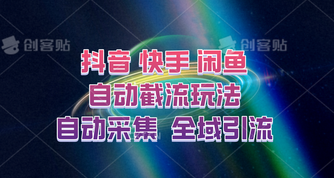 快手、抖音、闲鱼自动截流玩法，利用一个软件自动采集、评论、点赞、私信，全域引流-蜜桃网创