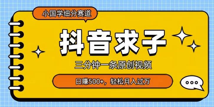 小国学细分赛道，三分钟一条原创视频，日赚500+，可矩阵复制-蜜桃网创