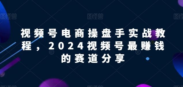 视频号电商实战教程，2024视频号最赚钱的赛道分享-蜜桃网创