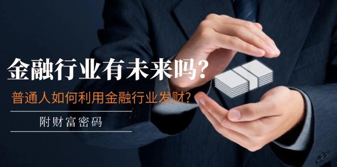 某付费文章：金融行业有未来吗？普通人如何利用金融行业发财?(附财富密码-蜜桃网创