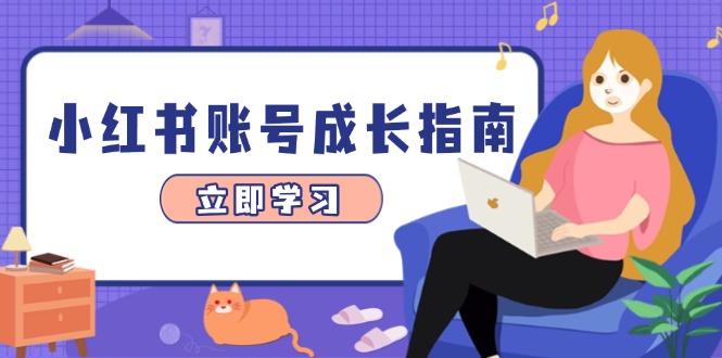 小红书账号成长指南,爆款选题+精准定位+数据分析,系统提升账号变现能力-蜜桃网创