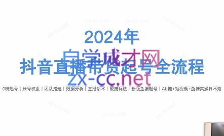 六六老师·2024年抖音直播带货起号全攻略-蜜桃网创