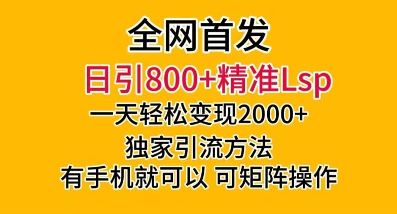 全网首发！日引800+精准老色批，一天变现2000+，独家引流方法，可矩阵操作【揭秘】-蜜桃网创