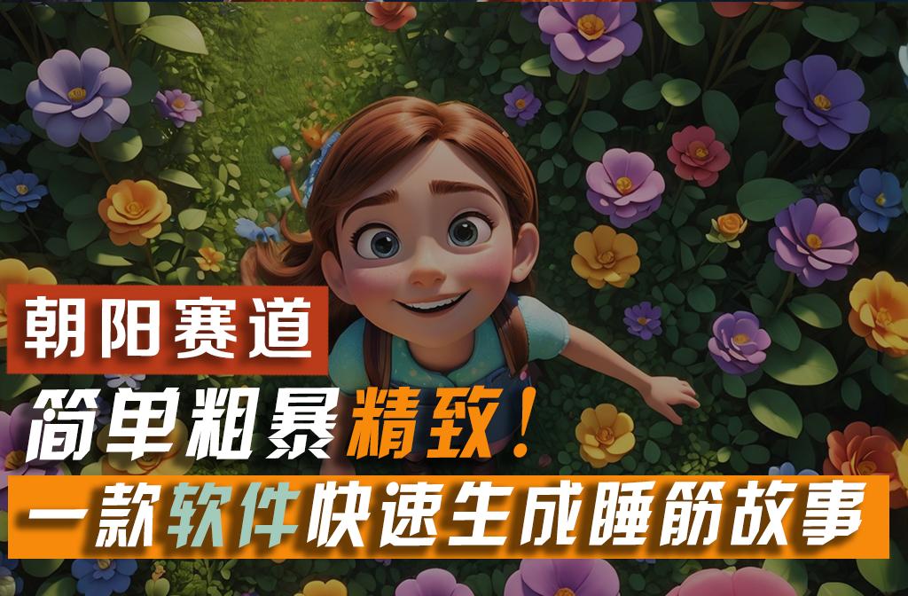 利用一款软件5分钟一条爆款睡筋故事，简单粗暴精致！小白月入2w+-蜜桃网创