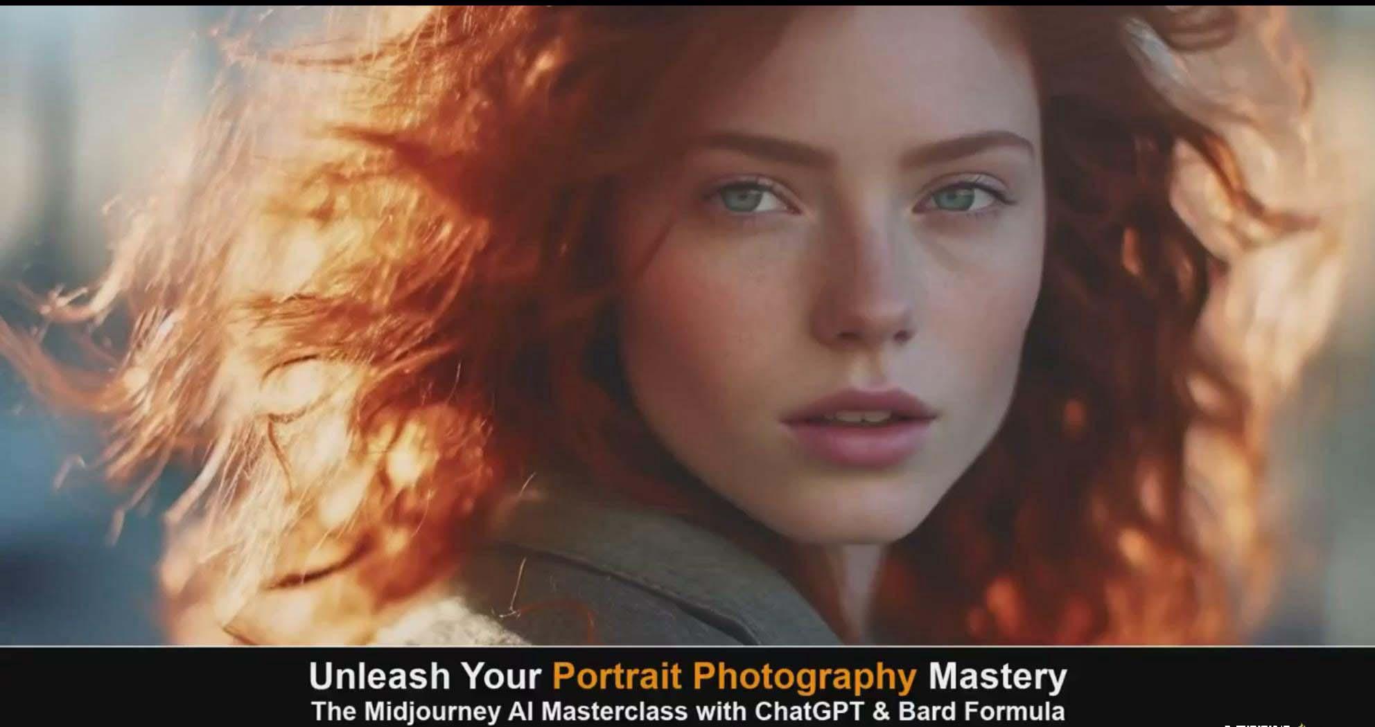 图片[2]-(9312期)Midjourney v5 ChatGPT 和 Bard AI人工智能人像摄影大师班-15节-中英字幕-蜜桃网创