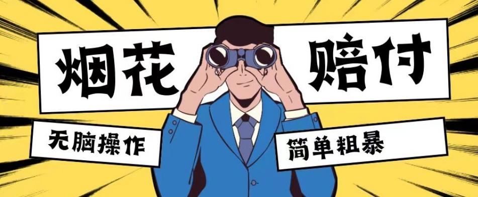 最新蓝海玩法，烟花爆竹赔付，单订单赔付200-500无脑操作【仅揭秘】-蜜桃网创