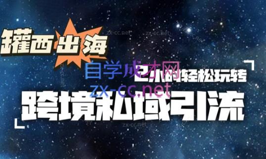 罐西老师·零基础学会跨境私域引流-蜜桃网创