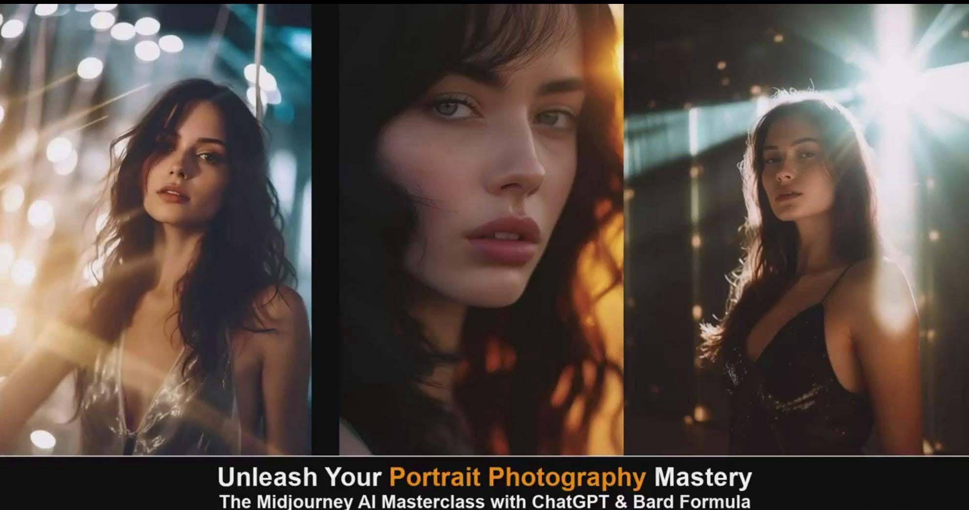 图片[6]-(9312期)Midjourney v5 ChatGPT 和 Bard AI人工智能人像摄影大师班-15节-中英字幕-蜜桃网创