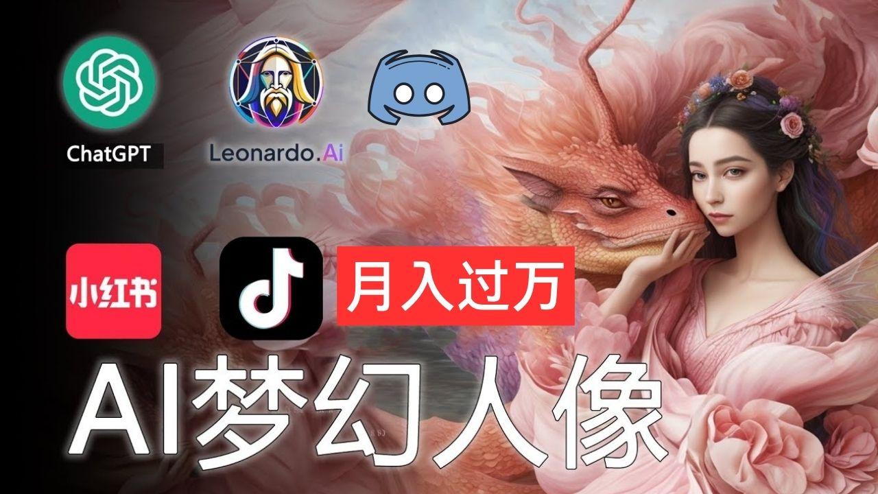 AI摄影梦幻人像：零基础也能月入过万的秘密-蜜桃网创