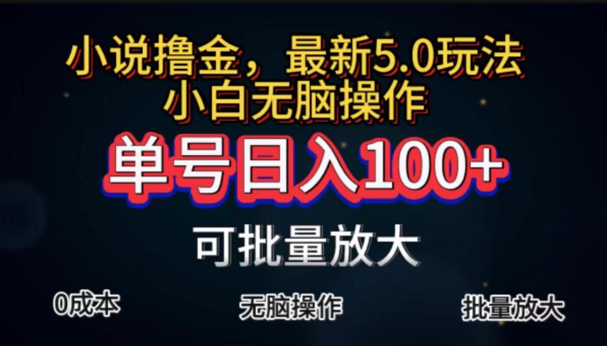 全自动小说撸金，单号日入100+小白轻松上手，无脑操作-蜜桃网创