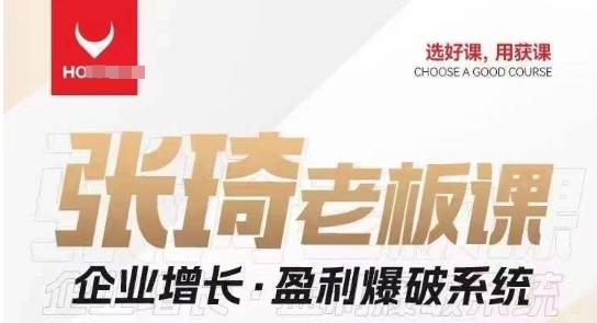 【组合课】张琦张琦老板企业增长·盈利爆破系统（直播专享）-蜜桃网创