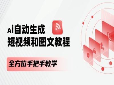 AI自动生成短视频和图文课程，全方位手把手教学-蜜桃网创