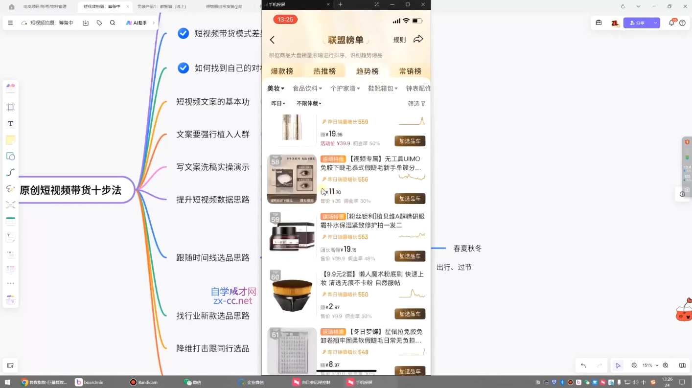原创短视频带货10步法-蜜桃网创