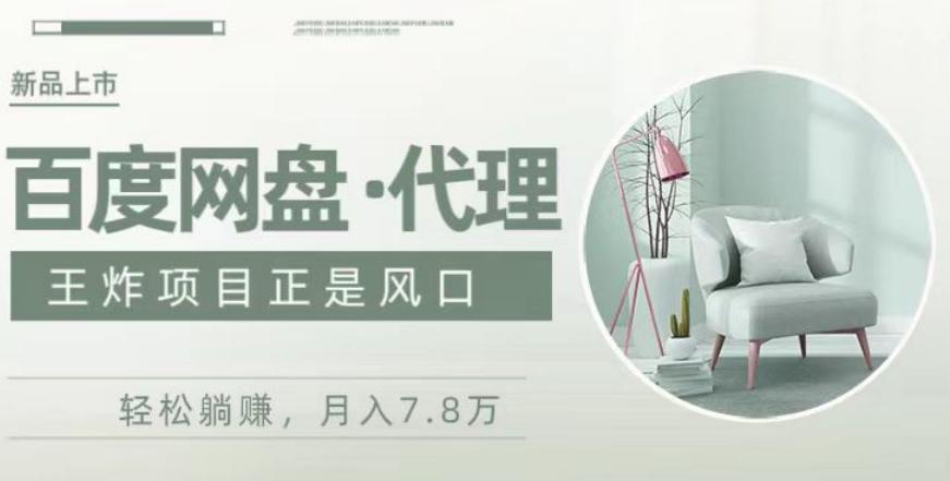 度盘代理，月入7w保姆级全方位教程-蜜桃网创