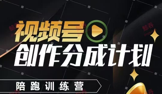 视频号创作分成计划陪跑训练营，手把手教会你如何制作视频，细水长流型项目-蜜桃网创