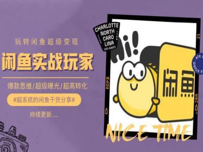 手把手教你0到1系统玩转闲鱼变现，爆款思维/超级曝光/超高转化-蜜桃网创