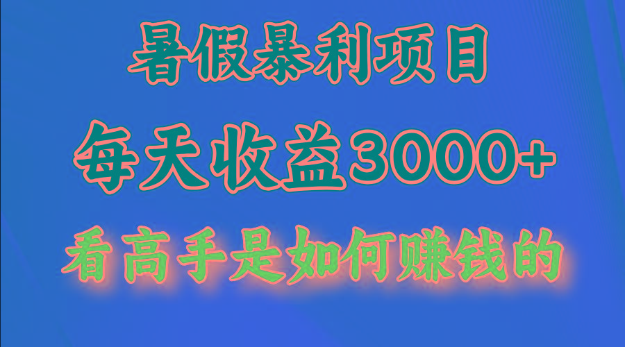 暑假暴力项目 1天收益3000+，视频号，快手，不露脸直播.次日结算-蜜桃网创