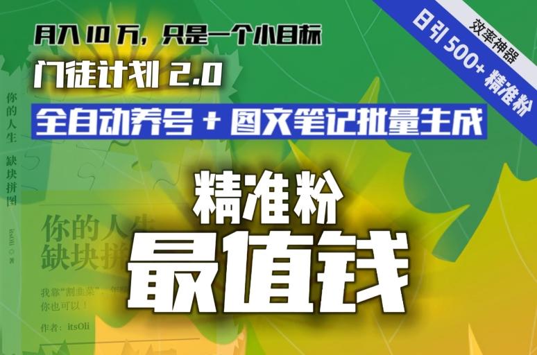 【流量就是钱】日引流500+各类目精准粉神器：全自动养号+图文批量生成。从此流量不愁，变现无忧！-蜜桃网创