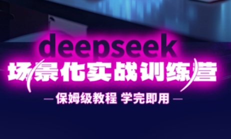 DeepSeek场景化实战训练营，保姆级教程，学完即用，手把手教你用DeepSeek提升效率-蜜桃网创