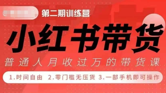 小Red书带货42天训练营 2.0版，宝妈+自由职+上班族+大学生，提高副业收入的大红利项目-蜜桃网创