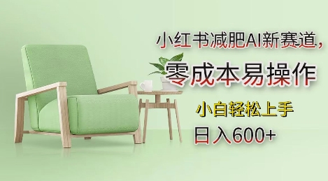 小红书减肥AI新赛道，零成本易操作，日入多张，小白轻松上手【揭秘】-蜜桃网创