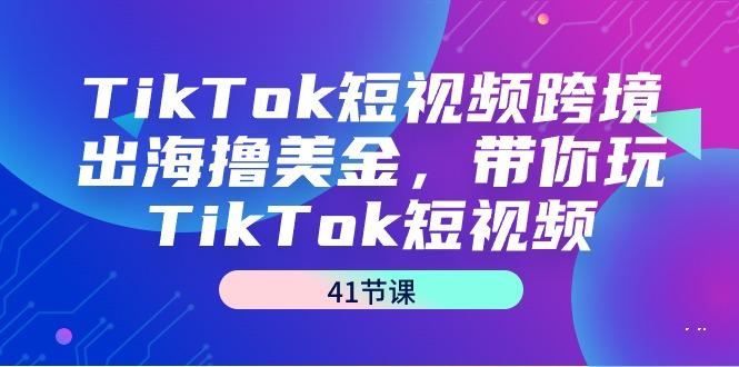 TikTok短视频跨境出海撸美金，带你玩TikTok短视频(41节课)-蜜桃网创