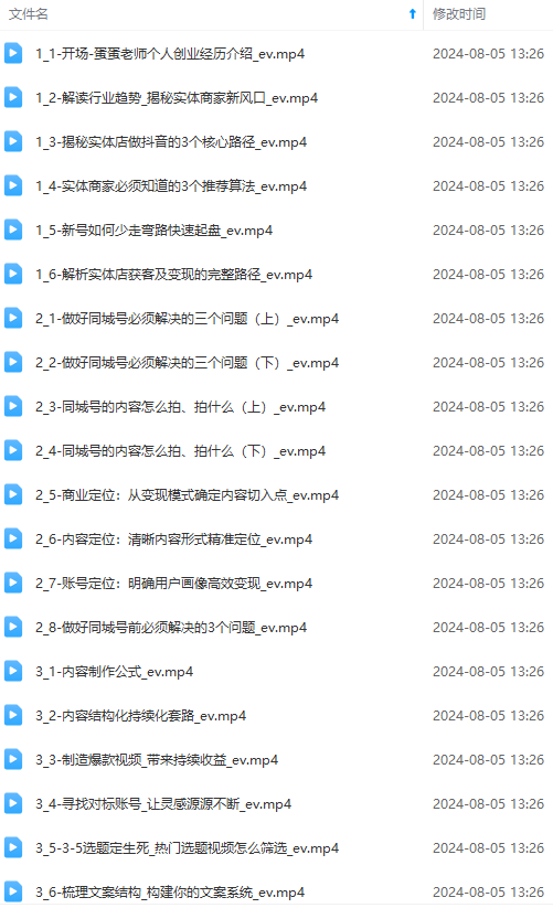 图片[1]-实体店老板获客特训营：认知、定位、文案、矩阵、直播、AI等(72节-蜜桃网创
