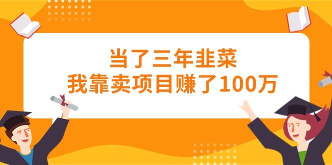 当了三年韭菜我靠卖项目赚了100万-蜜桃网创