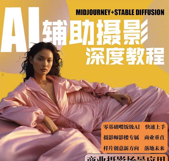 (8727期)2024年AI辅助摄影人工智能商业应用摄影课程(37节课)-蜜桃网创