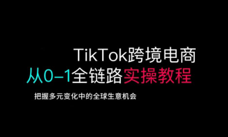 TikTok电商运营从基础到高阶全方位实操-蜜桃网创
